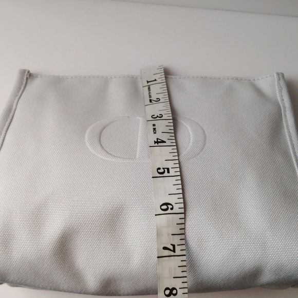 Christian Dior Gray Canvas Pouch Cosmetic Bag - Picture 8 of 9